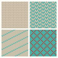 Set of seamless knitting patterns N3