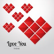 Abstract Heart Composition