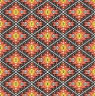 Aztec geometric seamless colorful pattern