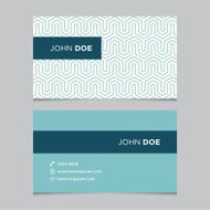 Business card template with background pattern N8