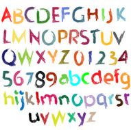 Painted alphabet