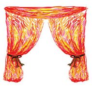Art theater curtain Sketch N2