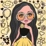 Girl with glasses N5