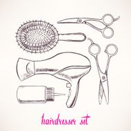 Set with accessories hairdressing - 2 N2