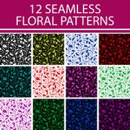 Floral seamless patterns