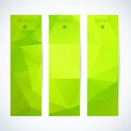 Abstract mosaic vertical banners set N25