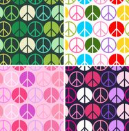 seamless peace symbol background