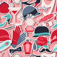 Retro of 1920s style seamless pattern N6