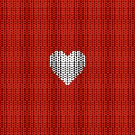 Knitted heart N4