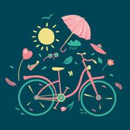 Spring composition with a bycicle N2