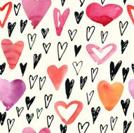 Hand drawn hearts N9