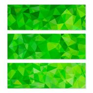 Set of Abstract Geometric Polygonal Backgrounds N22