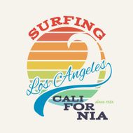 California surf illustration vectors t-shirt graphics N4