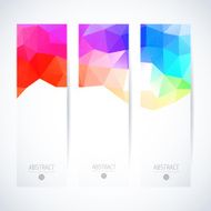 Abstract vector vertical mosaic banners N77