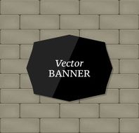 Vector black banner
