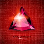 Shiny gemstone on textured background N3