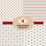 Set of knitting patterns N7