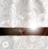 Floral Retro Background for Vintage Design N1387