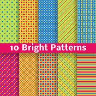 Abstract geometric bright seamless patterns (tiling) Vector