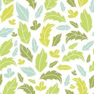 Leaves silhouettes seamless pattern background
