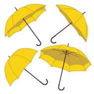 vector set with umbrellas N4