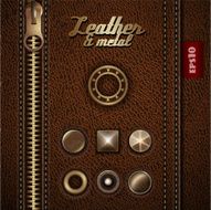 Leather and metal