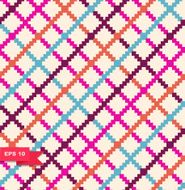 Decorative cute checkered pattern