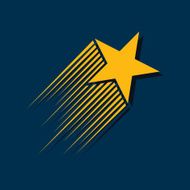 Abstract star sign branding corporate vector