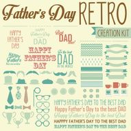 Father&#039;s Day Retro Creation Kit