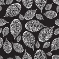 Autumn leaves seamless pattern floral background N34