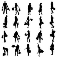 Vector silhouette of a people N81