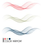 Set of color curve lines N2