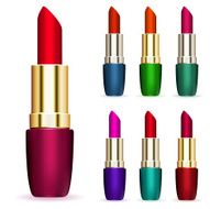 Set of multicolored lipsticks