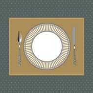 Table setting in classic style 1