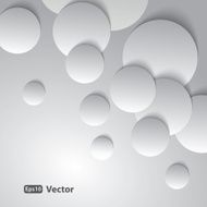 Abstract Background Vector - Circles with Drop Shadows N3