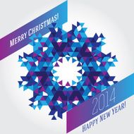 Business greeting christmas and New year card N4