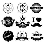 Hipster style Badge and Labels