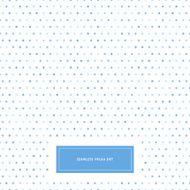 Seamless polka dot pattern with label