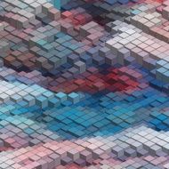 abstract colorful check technology background