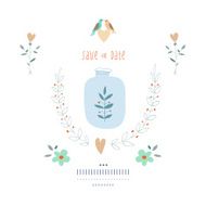 Vintage Save the date card N2