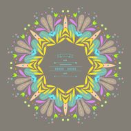 Pattern with vegetative elements Vector N6