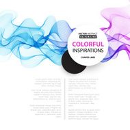 Abstract smoky waves background Template brochure design N41