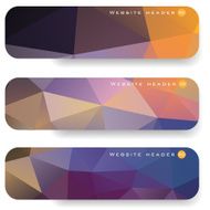Abstract mosaic banners N6