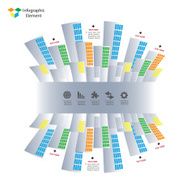Vector infographic elements Modern business colorful city style