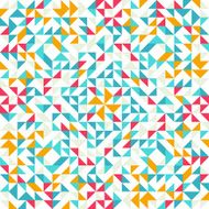 Seamless geometric vintage pattern With triangles N20