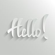 Hello lettering Greeting Card N2