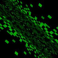 abstract green technology pattern with black background