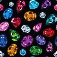 Pattern of colored gemstones N3