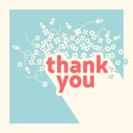 Thank you card design template N6