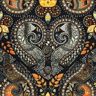 Colorful paisley seamless pattern N3